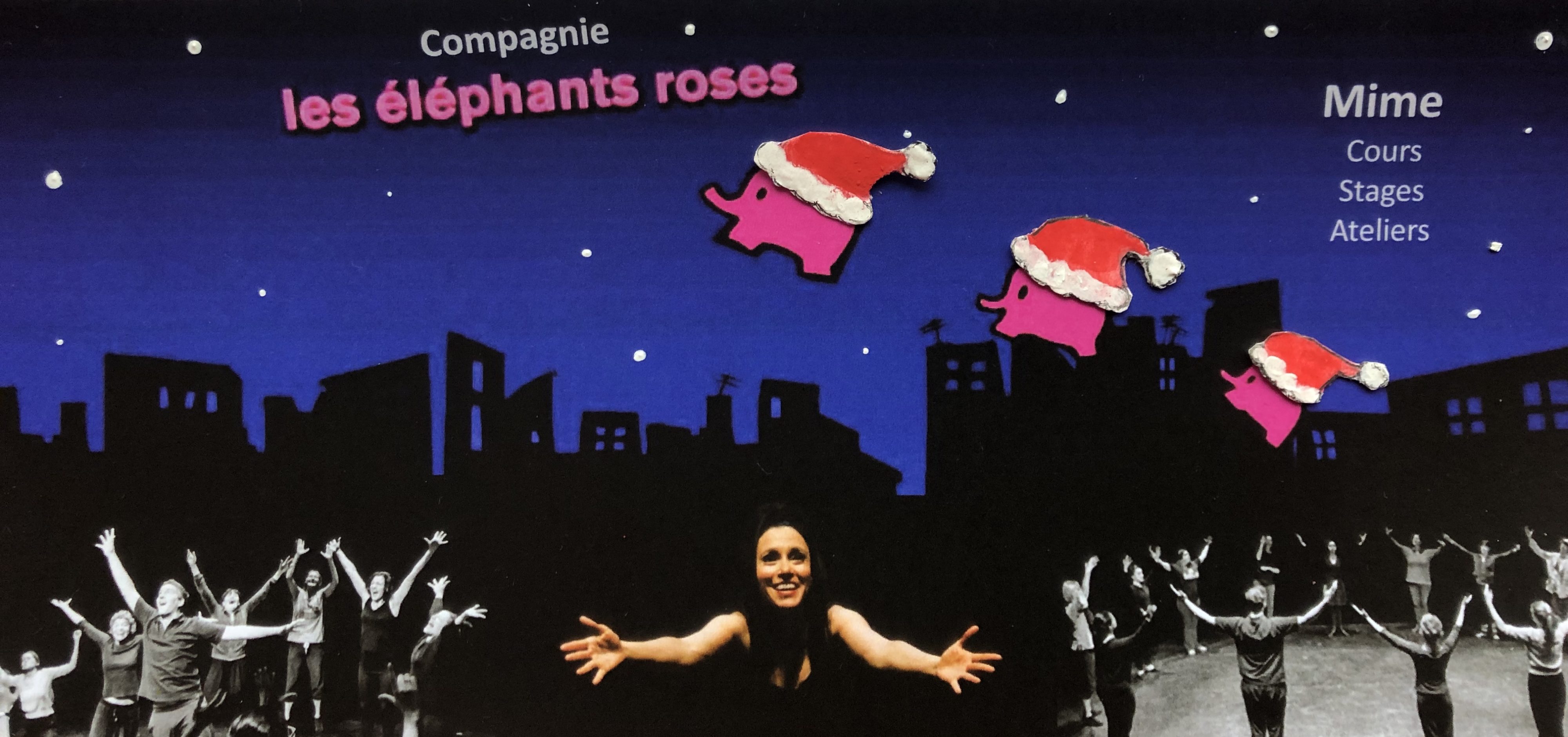 Visuel Noël Compagnie Les Eléphants Roses